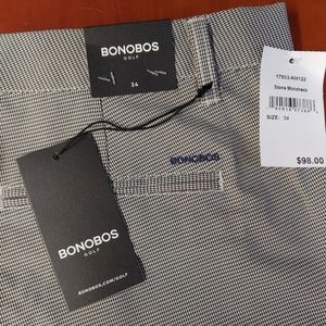 Bonobos golf shorts 10" NWT Black & White Size 34